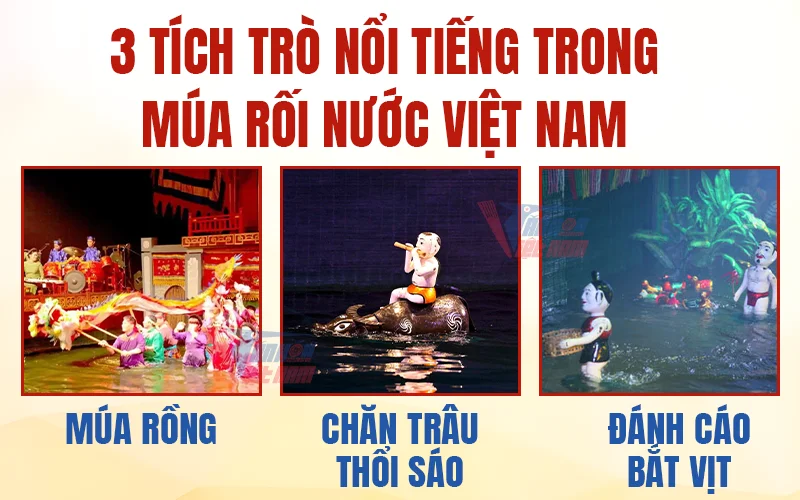 Tích trò múa rối nước nổi bật tại Việt Nam