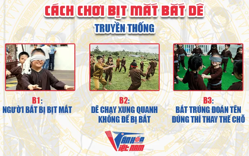 Cách chơi Bịt mắt bắt dê