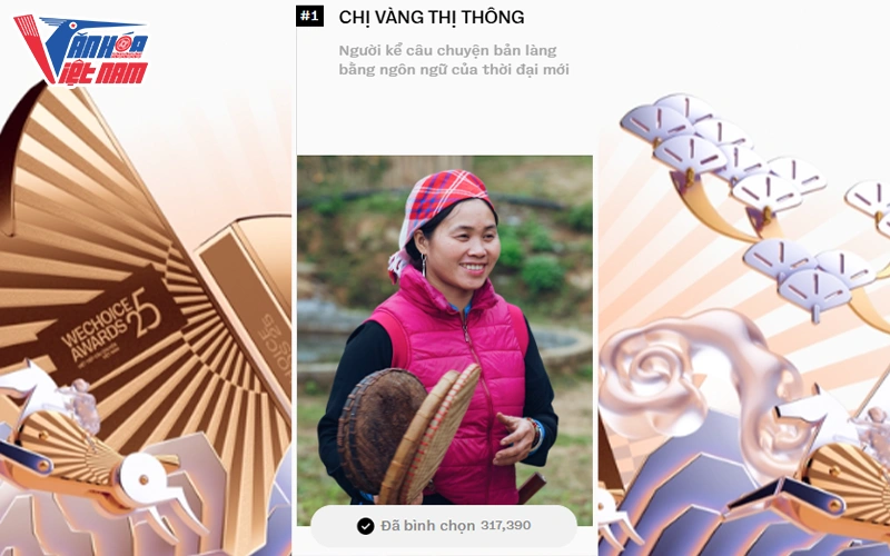 Top 1 Nhân vật truyền cảm hứng WeChoice 2025