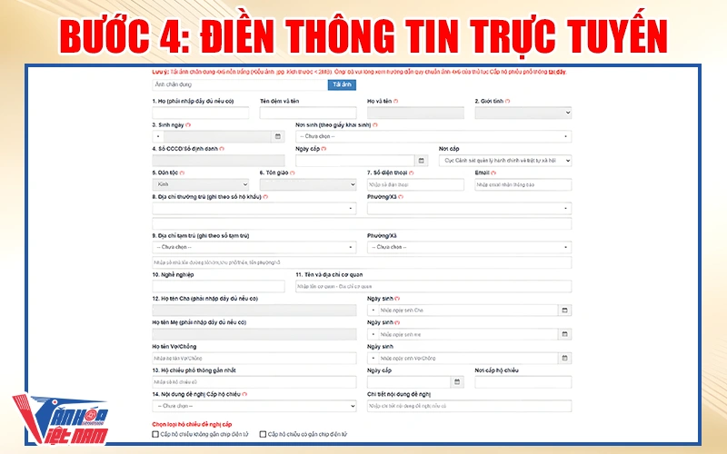 Điền thông tin cá nhân