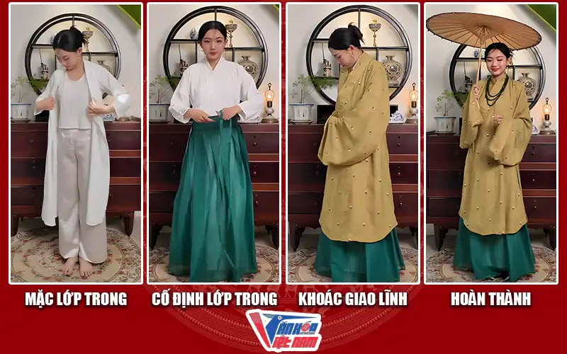 Cách mặc áo dài Giao Lĩnh