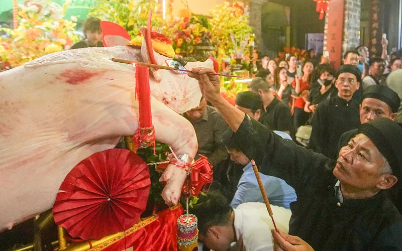 Cuộc rước về đình làng