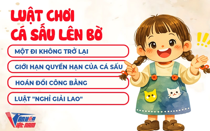 Luật chơi cá sấu lên bờ và những quy định cần lưu ý