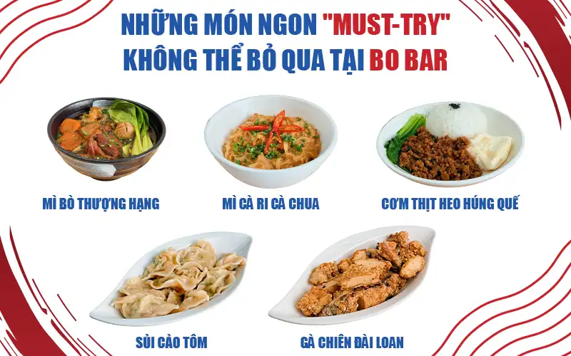 Những món ngon "must-try" tại Bo Bar