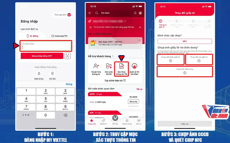Xác thực sim chính chủ qua nhà mạng