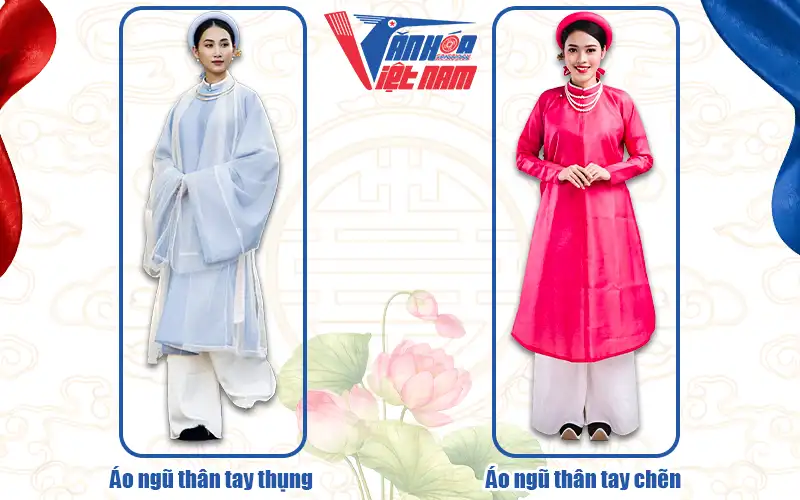 2 kiểu áo dài ngũ thân