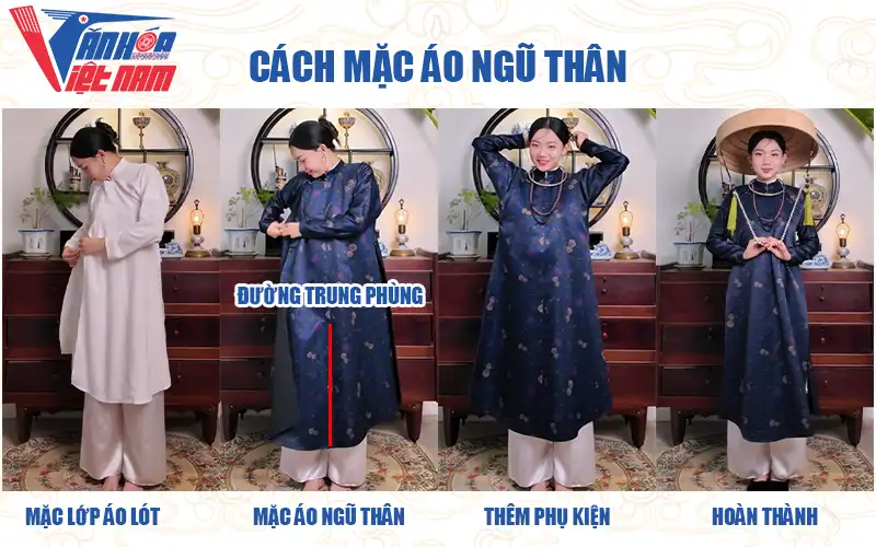 Cách mặc áo ngũ thân