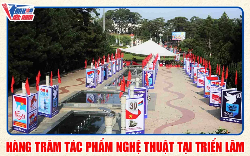Hàng trăm tác phẩm nghệ thuật tại triển lãm