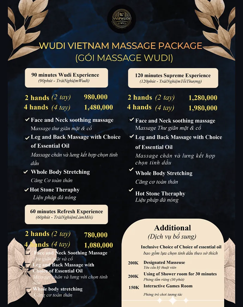 Gói Massage Wudi chuyên sâu