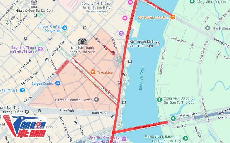 Tuyến đường cấm các loại xe khi xem bắn pháo hoa 30/4