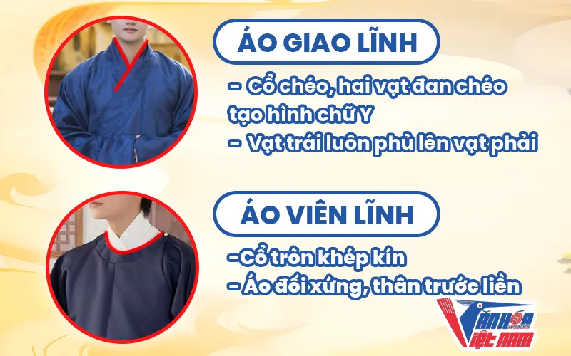 Điểm khác biệt giữa áo Giao Lĩnh và Viên Lĩnh