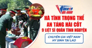 Hà Tĩnh Trọng Thể An Táng Hài Cốt 9 Liệt Sĩ
