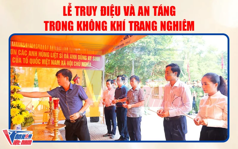 Lễ truy điệu và an táng trong không khí trang nghiêm