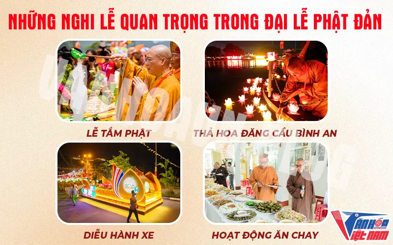 Những nghi lễ quan trọng trong đại lễ Phật Đản