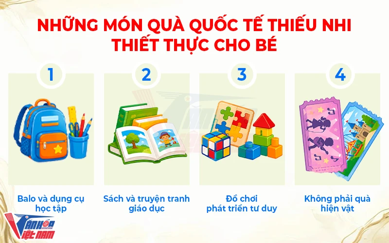 Những món quà quốc tế thiếu nhi thiết thực cho bé
