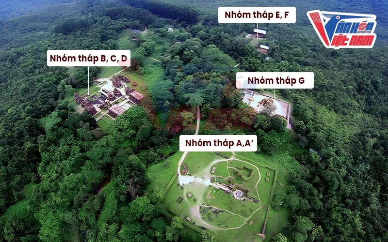 Các cụm đền tháp của Thánh địa Mỹ Sơn