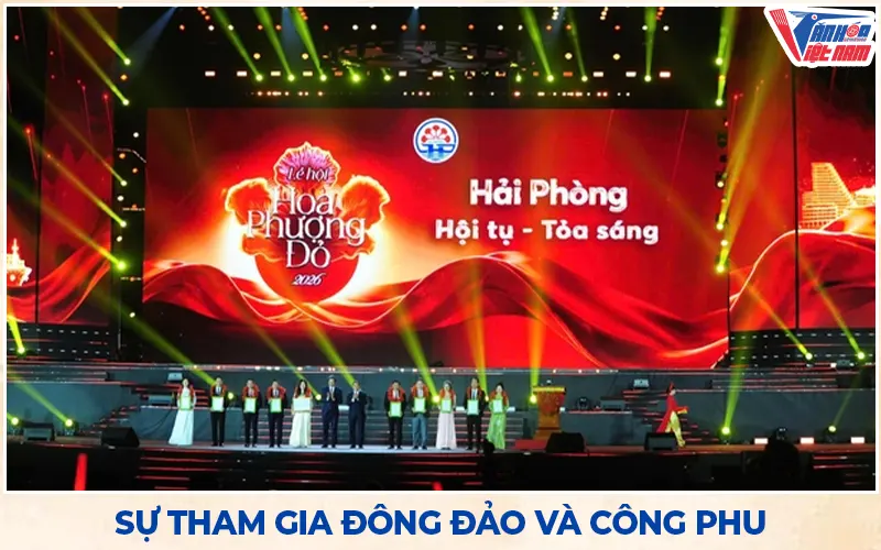 Sự tham gia đông đảo và công phu