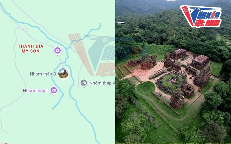 Vị trí Thánh địa Mỹ Sơn