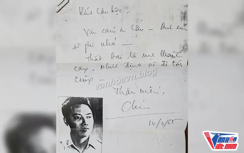 Lá thư của Đại tá Phạm Ngọc Thảo gửi người thân ngày 14/4/1965