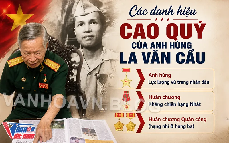 Các danh hiệu cao quý của Anh hùng La Văn Cầu