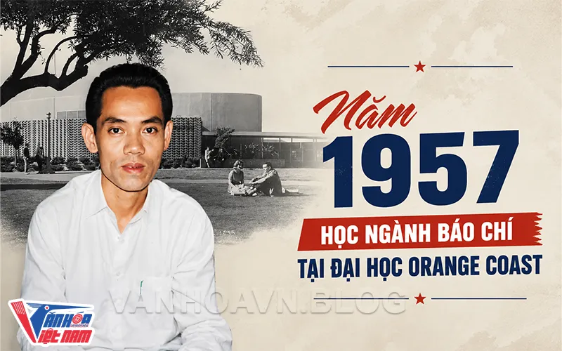 Điệp viên Phạm Xuân Ẩn học ngành báo chí tại Đại học Orange Coast (California)