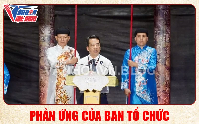 Phản ứng của ban tổ chức
