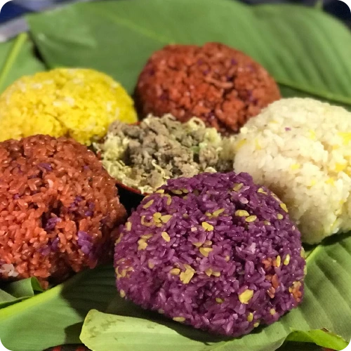 Xôi ngũ sắc Lào Cai
