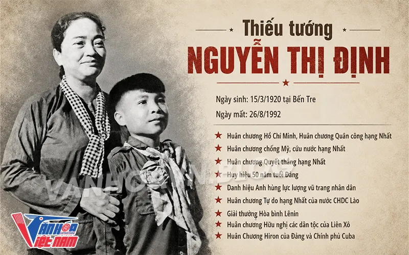 Tiểu sử bà Nguyễn Thị Định