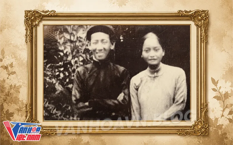 Bà Nguyễn Thị Định và chồng