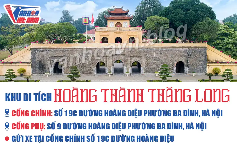 Địa chỉ khu di tích Hoàng thành Thăng Long