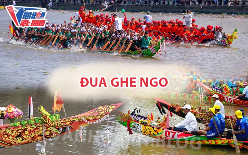 Đua ghe Ngo là hoạt động không thể thiếu trong lễ hội Ok Om Bok