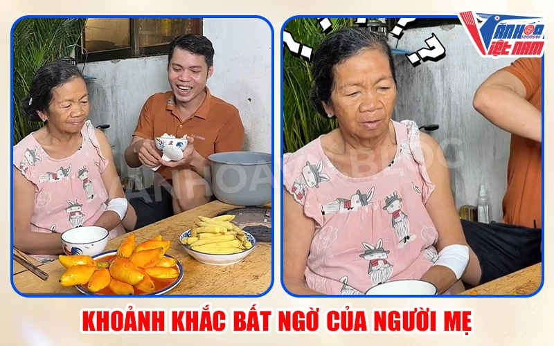 Người mẹ bất ngờ với món mực sốt cà chua hình nải chuối