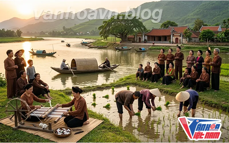 Nguồn gốc dân ca ví dặm Nghệ Tĩnh gắn liền với các hoạt động lao động sản xuất