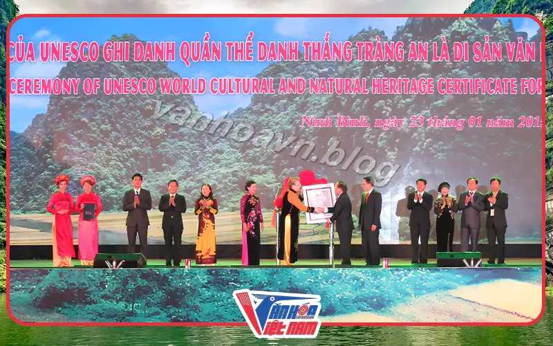 Quần thể danh thắng Tràng An được UNESCO công nhận vào ngày 23/6/2014