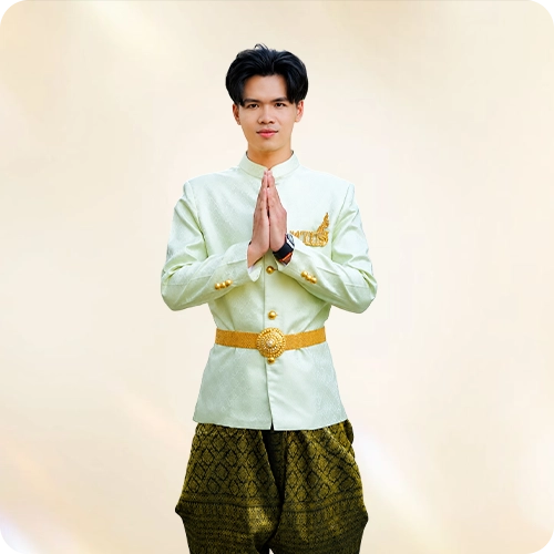 Trang phục tham dự lễ hội của nam giới Khmer