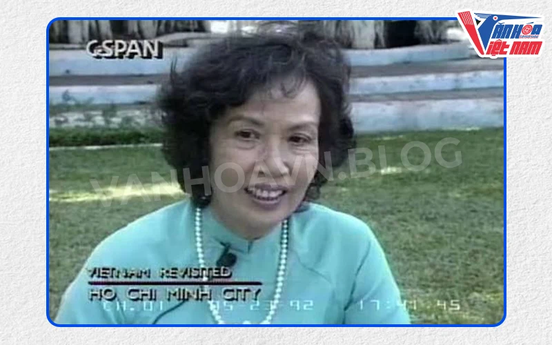 Bàn Trịnh Thị Ngọ trong một cuộc phỏng vấn với C-SPAN