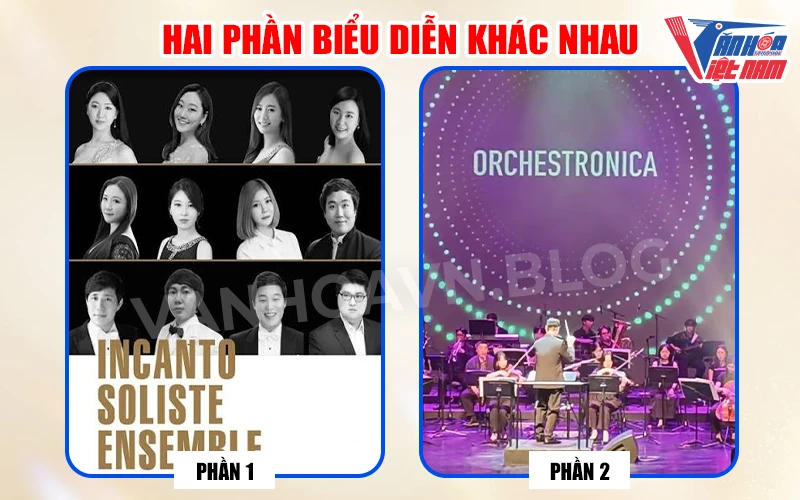 Hai phần biểu diễn trong chương trình Âm vang đêm hè