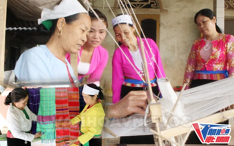 Nguyên liệu để may trang phục dân tộc Mường hoàn toàn tự nhiên