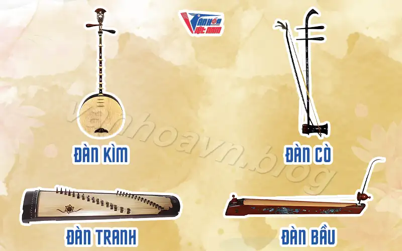 Các loại nhạc cụ trong đờn ca tài tử