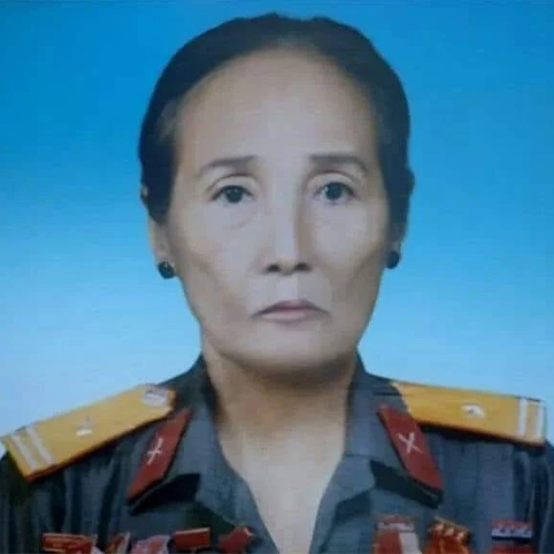 Chân dung Thiếu tá Trần Thị Quang Mẫn